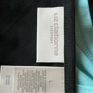 Liz Claiborne v neck black sleeveless t shirt in great condition
